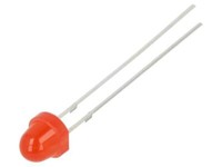 2X OSR5JA61A4A Led 5Mm Rot 220-330Mcd 100° 20Ma 1,8-2,6V Front: GewöLbt Optosupp