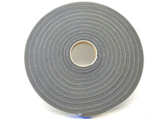 GRAY Single-Sided Urethane Foam Tape: 1/2" in thickness x 1-1/8" in x 25 ft HR