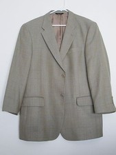   Beautiful Classic "Claiborne" Wool Sport Coats Blazers Jacket, Lt Brown, 42R