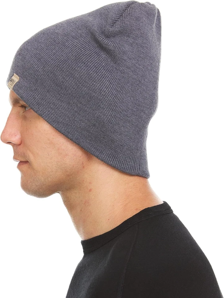 Gorro tejido Minus33 Expedition - 100 % lana merino - talla única, gris carbón  Foto 3 de 4