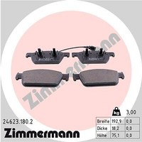 Zimmermann BremsbeläGe Vorne (24623.180.2) FüR VW Transporter T6 Multivan T5 /