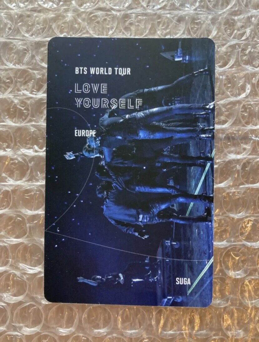 BTS SUGA Love Yourself World Tour Europe Blu-ray Official Photo Card LYS