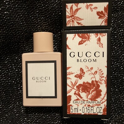 New Gucci Bloom Eau De Parfum EDP Mini Splash Bottle 0.16 oz