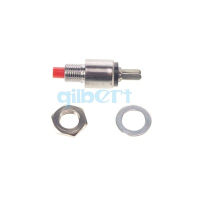 10pcs Red 2Pin SPST OFF-(ON)   0.5A 125VAC 5mm Hole Push Button Switch #W6