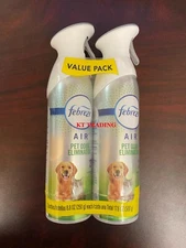 (2-Pack) Febreze AIR ~ PET ODOR ELIMINATOR 100% Natural Water Based Fresh Scent 