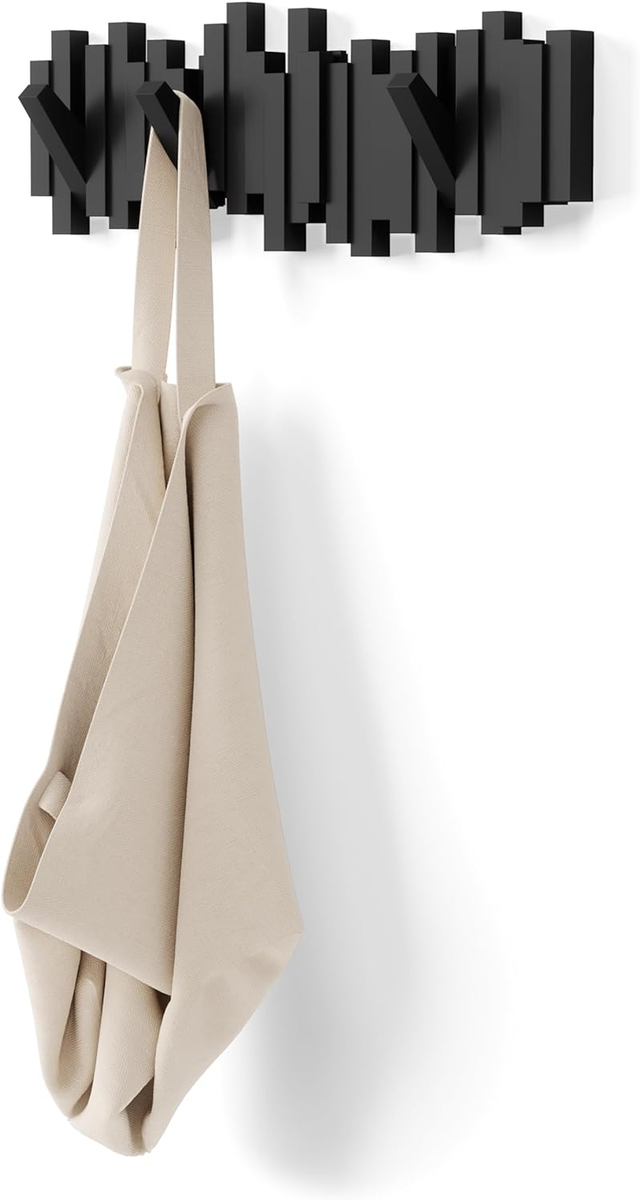 Attaccapanni Da Parete Umbra Sticks | 5 Ganci Ribaltabili | Nero - Foto 9