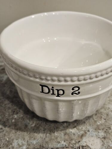 Mud Pie Dip's the Thing Stacked Dip Cups Ceramic - Picture 3 of 8
