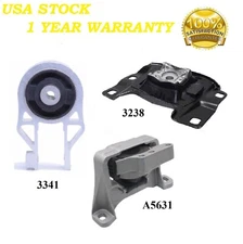 3PCS Motor & Trans Mount FIT 2013-2018 Ford Focus ST 2.0L Turbo