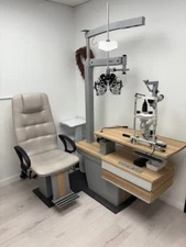 VISIONAIRE OPTHALMIC EXAM LANE VERONA SUPREMA + Woodlyn slit lamp with tonometry