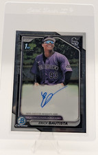 2024 Bowman Chrome ERICK BAUTISTA Prospects Auto #CPA-EB Colorado Rockies 1st