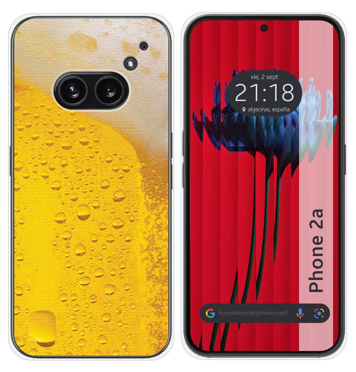 Cover Silicone per Nothing Phone 2a 5G Disegno Birra Disegni