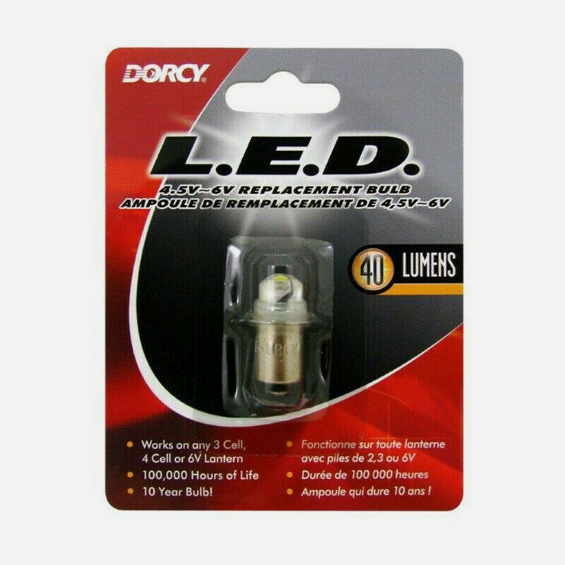 Lampadina Ricambio Torcia Dorcy 6V 40 Lumen A Baionetta - Modello 41-1644