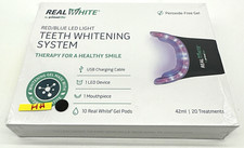 Primal Life Organics Real White Teeth Whitening System Red blue LED light