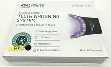Primal Life Organics Real White Teeth Whitening System Red blue LED light