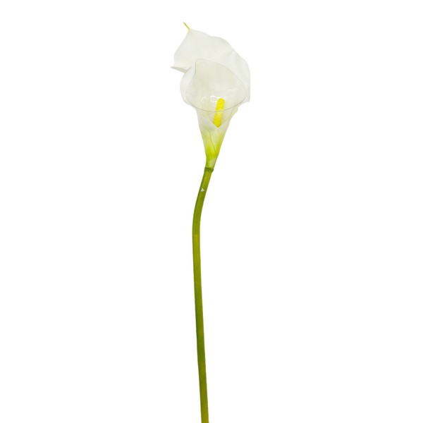 KüNstliche Calla Weiß Ca. 53 Cm Blumen Hochzeit Deko Gesteck Gestecke-image