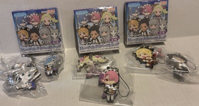 Re:ZERO Re Zero 7 Lot Keychain Life Another World Nendoroid Rubber Strap
