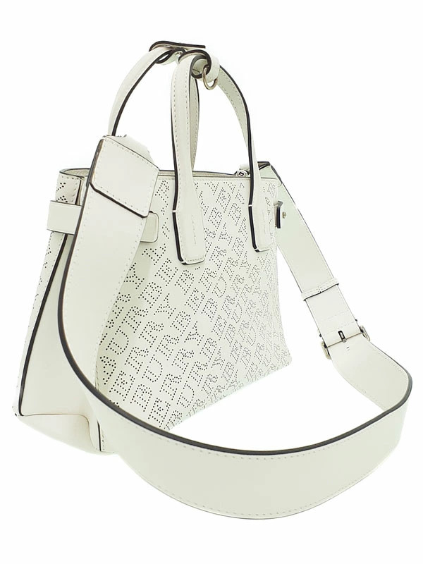BURBERRY Small Banner Leather White Satchel/Top Handle Bag image 2