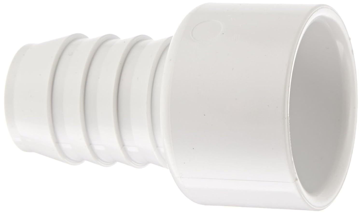 Spears 474 Series PVC Pipe Fitting, Adapter, Schedule 40, White, 1"Barbed x 1...