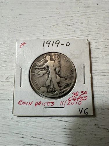 1919-D Walking Liberty Half Dollar Key Date Denver Mint Issued 021726 30ak