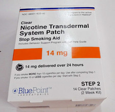 Bluepoint Laboratories Nicotine Patches Step 2- 14 14mg EXP 01/2028
