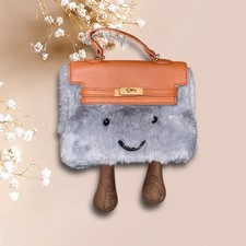 Süße Plüschtasche Mit Gesicht & Beinen