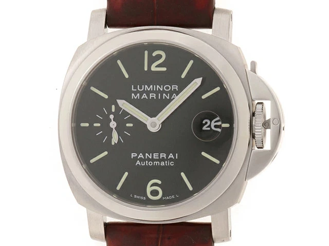 Panerai — Panerai Luminor Marina PAM00048 / OP6690 Stainless Steel / Leather 40mm #DW1031