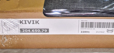 Ikea KIVIK Loveseat/2 Seat Sofa 187cm Cover Slipcover SKIFTEBO DARK GRAY Sealed!