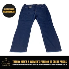 NWT Simply Vera Vera Wang Jeans Womens XL Blue Crop Leggings Pull On Mid Rise