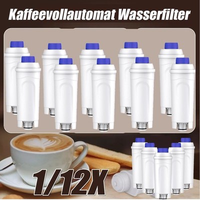 1/ 12X Kaffeemaschine Wasserfilter für DeLonghi für DLSC002 SER3017 EC820 EC840