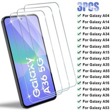 3pcs Tempered Glass for Samsung Galaxy A16 A36 A56 A06s A26 Screen Protector for