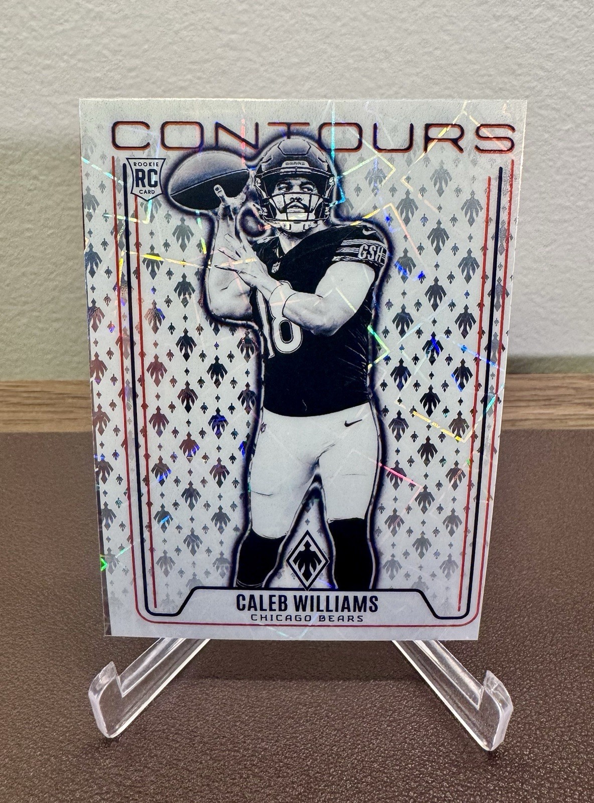 2024 Panini Phoenix Caleb Williams Contours Lazer Rookie RC Chicago Bears OFF