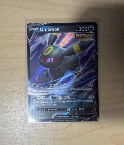 Pokemon Card - Umbreon V SWSH203 - Black Star Promo Holofoil - Near Mint #SWSH20