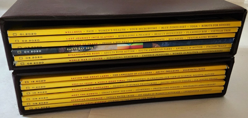 2020 National Geographic Magazine - 12 Monthly Issues WITH SLIP COVERS