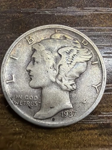 1937-D Mercury Dime — photo from another recent sale