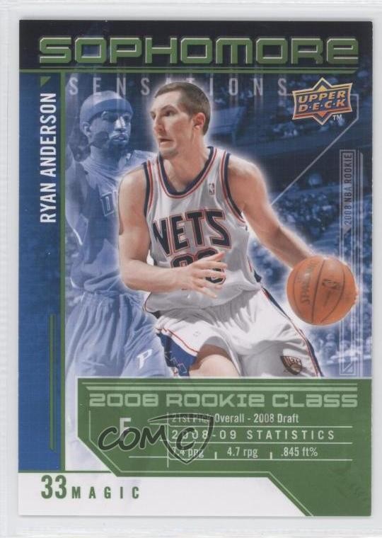 2009-10 Upper Deck Sophomore Sensations Ryan Anderson #SS-RA 1e9