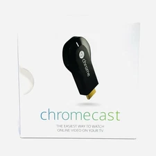 Google Chromecast 1st Gen HDMI Streaming Stick- Original Box & USB Cable, Tested