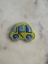 Green Car - Embroidered Iron-On Patch