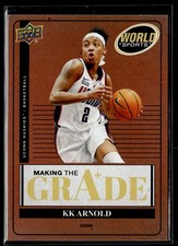 2025 Upper Deck World Of Sports Making The Grade Orange #MTG-KA KK Arnold /499