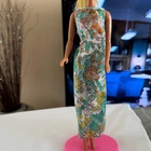 Vtg 1978 Barbie Best Buy Fashions #1360 Teal Floral Dress - DOLL NOT INCLUDED