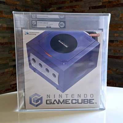 Nintendo Gamecube Indigo Lila PAL New Nib Pixel Neu Konsole 