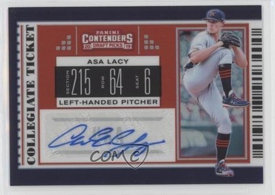 2019 Panini Elite Extra Edition Red Prizm Signatures 66/150 Asa Lacy Auto a3i