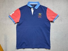 Hackett Army Polo Team Mens size L Blue polo shirt