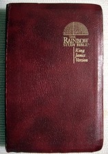 Rainbow Study Bible; King James Version; Burgundy Imitation Leather