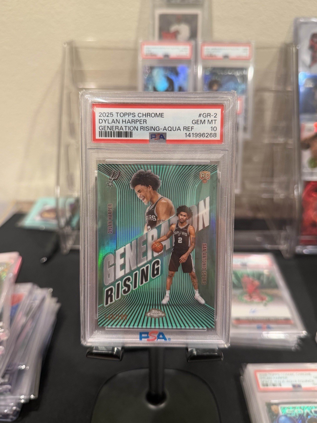 2025-26 Topps Chrome - Dylan Harper #252 Aqua Basketball Refractor /199 (RC)