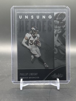2020 Panini Absolute Phillip Lindsay Unsung Heroes #UH-PL Denver Broncos
