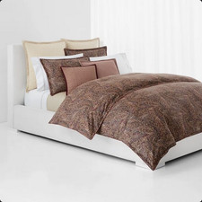 Ralph Lauren King Duvet Cover Set - Hallie Classic Tan