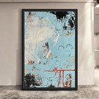 Original Framed Mixed Media Modern Art Collage Painting 12x18 