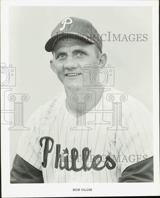 1963 Press Photo Bob Oldis, Philadelphia Phillies Baseball Team - lrs29602