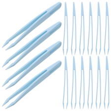 20 Pcs Plastic Beads Tweezers Tool For Jewelry Making Projects