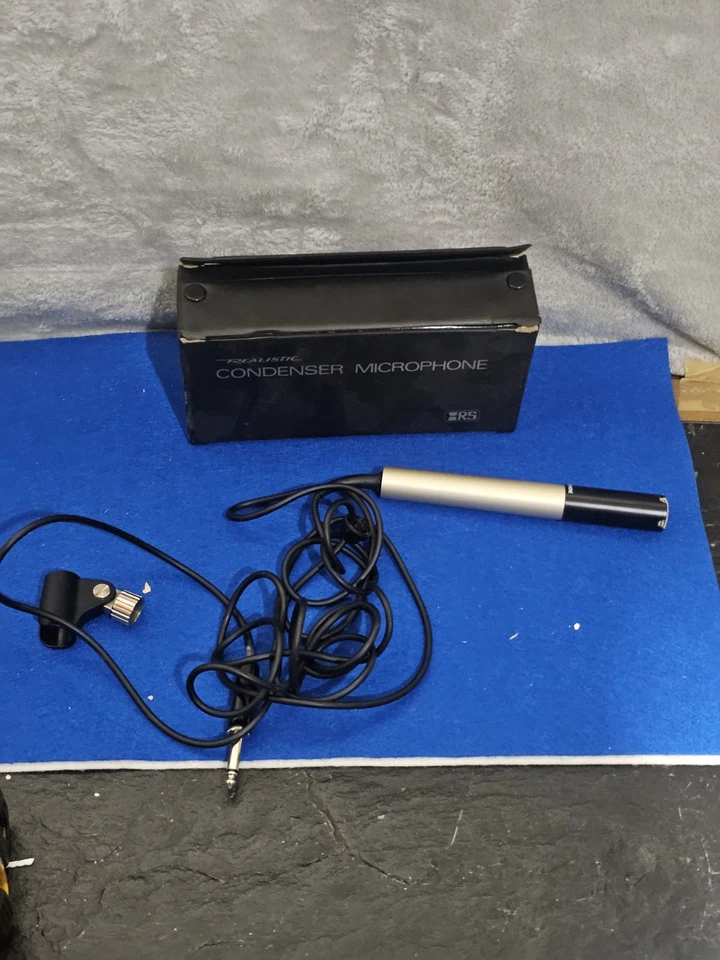 Realistic Cardioid Condenser Microphone Mic,  Case Untested - Image 2 of 4